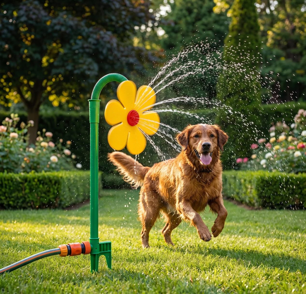 Happy Flower Sprinkler Toy